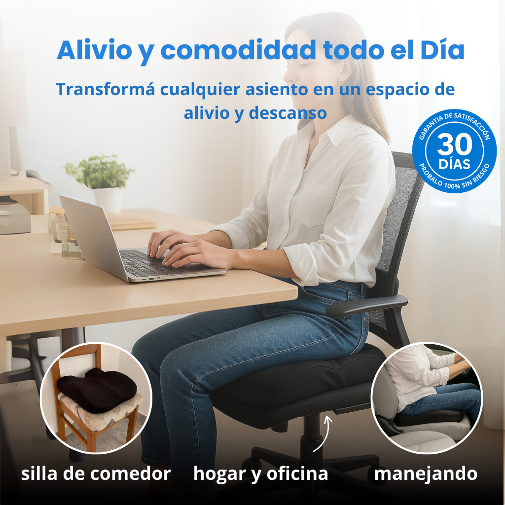 Cojin Ortopedico Home Rest™ - Alivio del Dolor de Espalda y Coxis