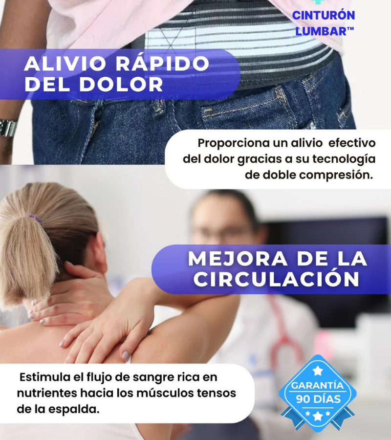 Cinturón Lumbar™ ¡Adiós al Dolor de Ciática y Espalda!