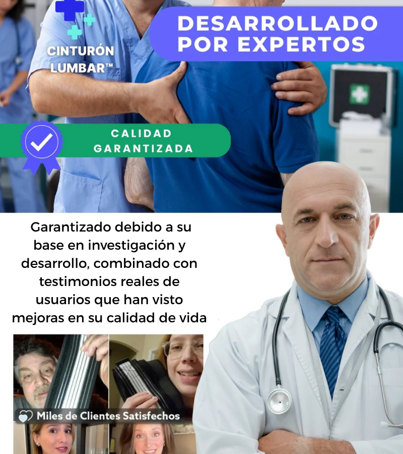 Cinturón Lumbar™ ¡Adiós al Dolor de Ciática y Espalda!