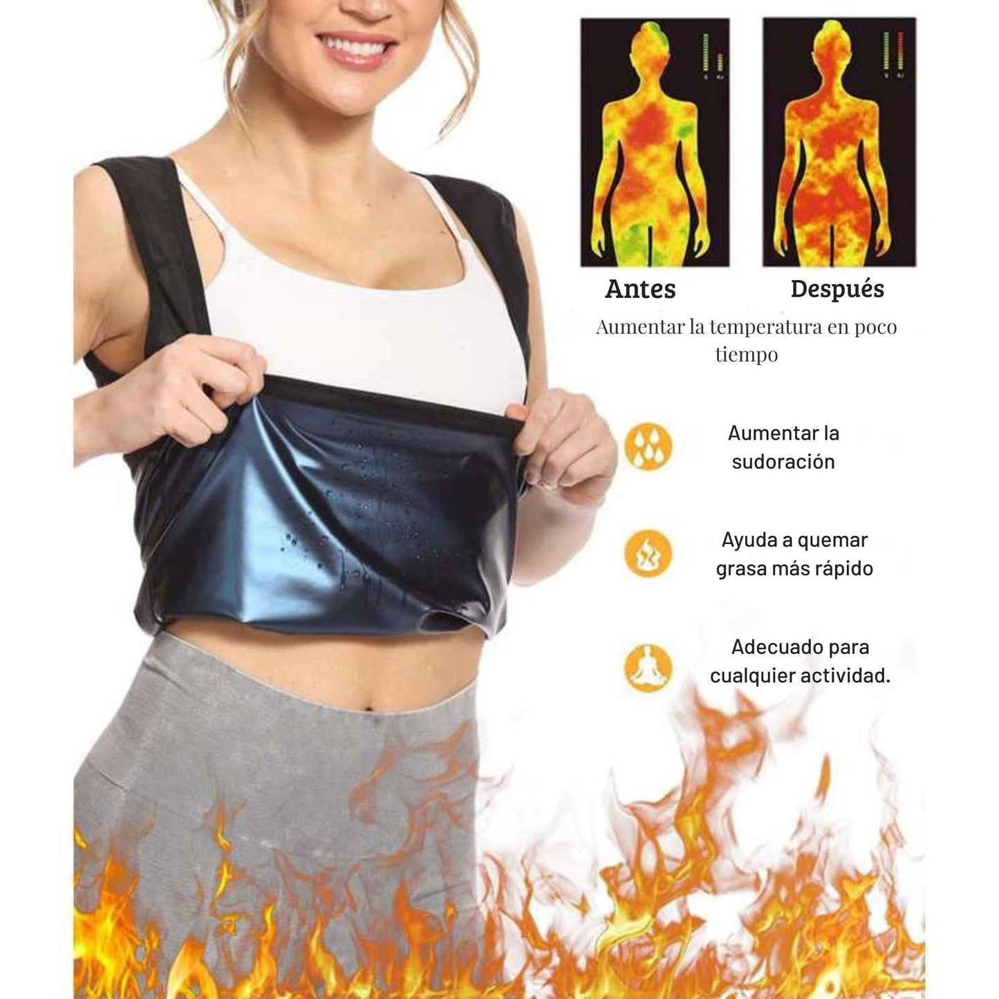 Camiseta Faja Sauna Reductora SweatPro®