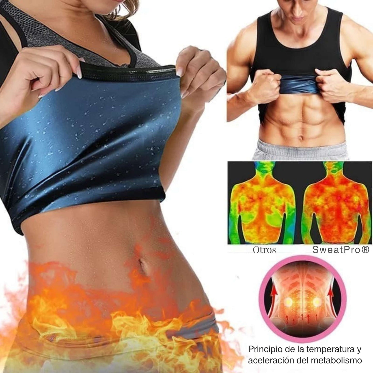Camiseta Faja Sauna Reductora SweatPro®