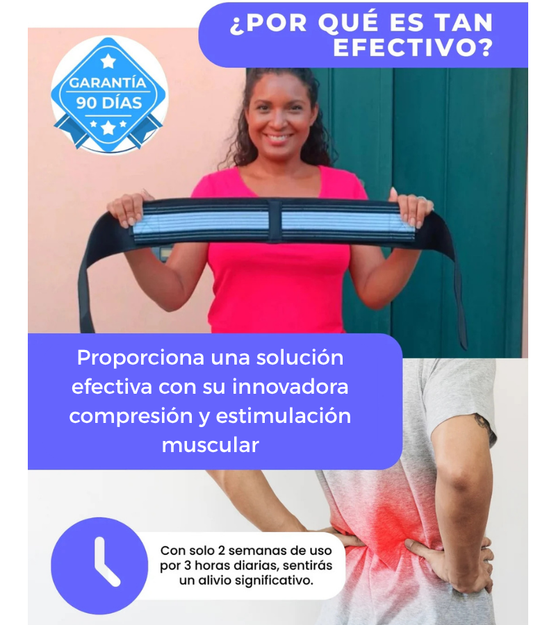Cinturón Lumbar™ ¡Adiós al Dolor de Ciática y Espalda!