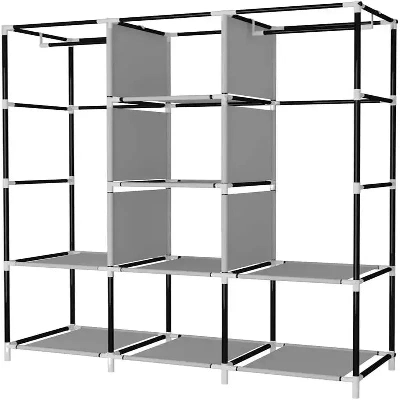 Armario - Closet en tela 3 Cuerpos. Portátil - Lavable