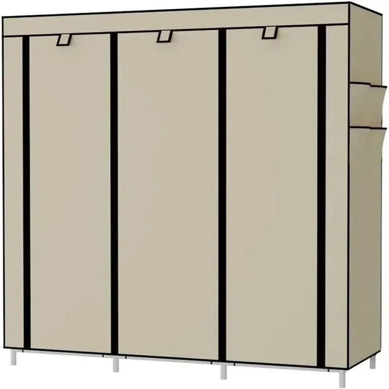 Armario - Closet en tela 3 Cuerpos. Portátil - Lavable