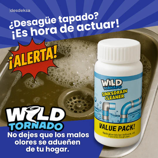 Wild Tornado™ – ORIGINAL - Formula Americana que elimina Atascos y Olores al Instante