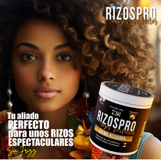 RIZOS PRO - Crema Activadora de Rizos con Hidratación Profunda, Brillo Natural y Control de Frizz