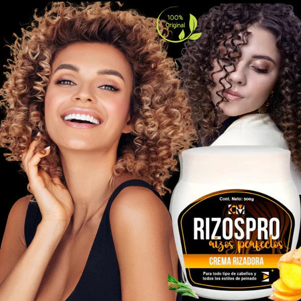 RIZOS PRO - Crema Activadora de Rizos con Hidratación Profunda, Brillo Natural y Control de Frizz