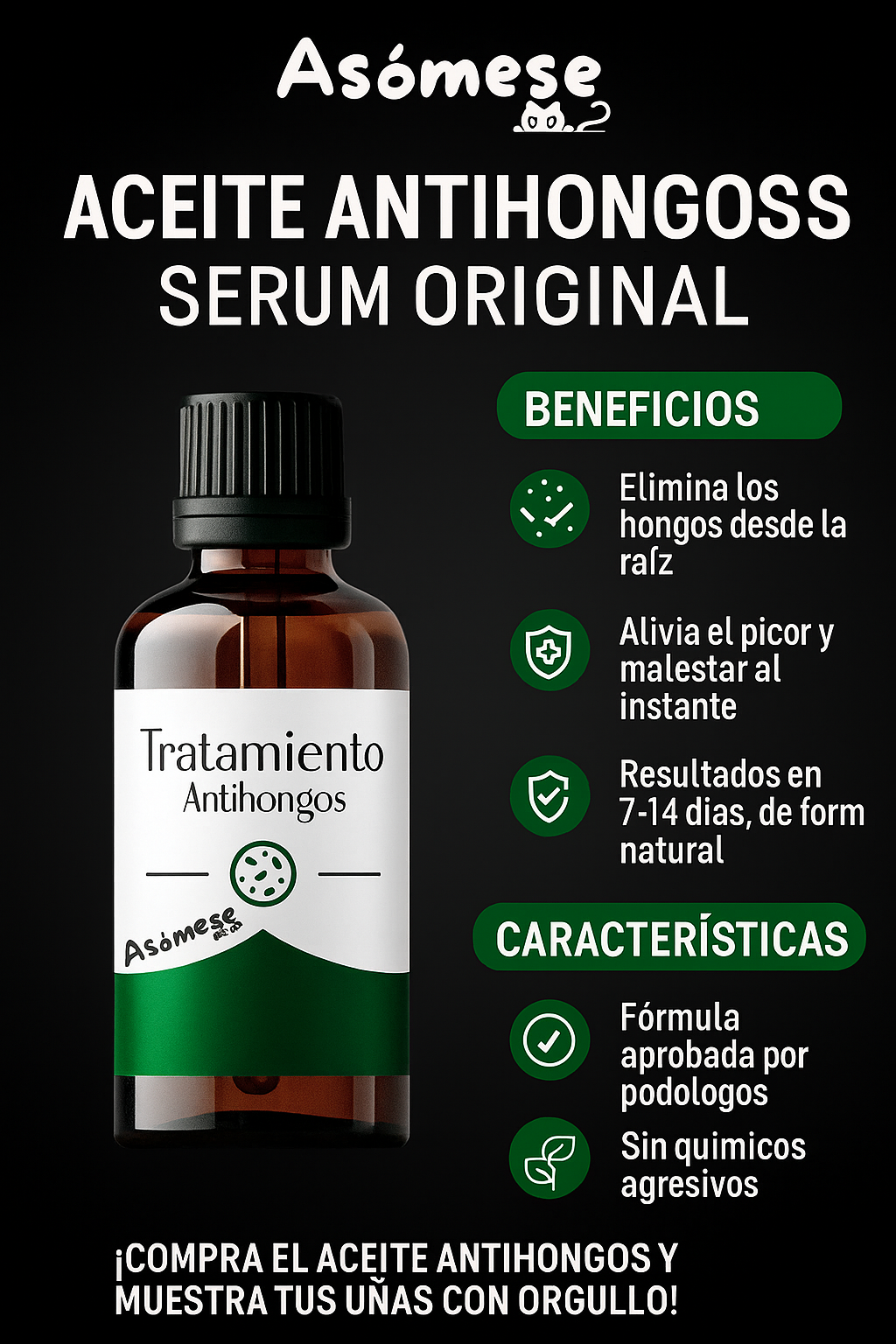 Esmalte Antihongos SERUM ORIGINAL X 30ML - CERTIFICADO POR PODOLOG