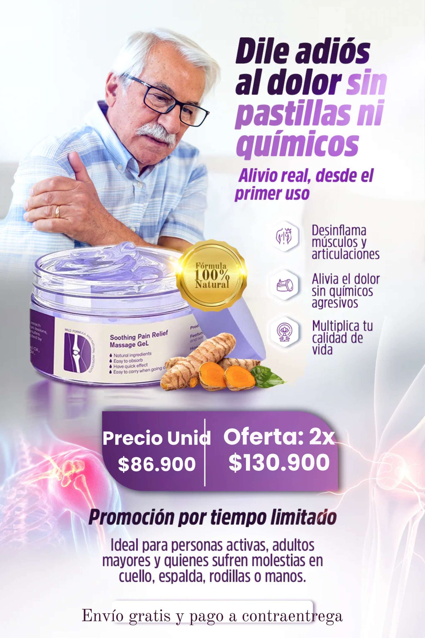 Nature kreain Masage Gel 120ml - Solución real para el dolor articular