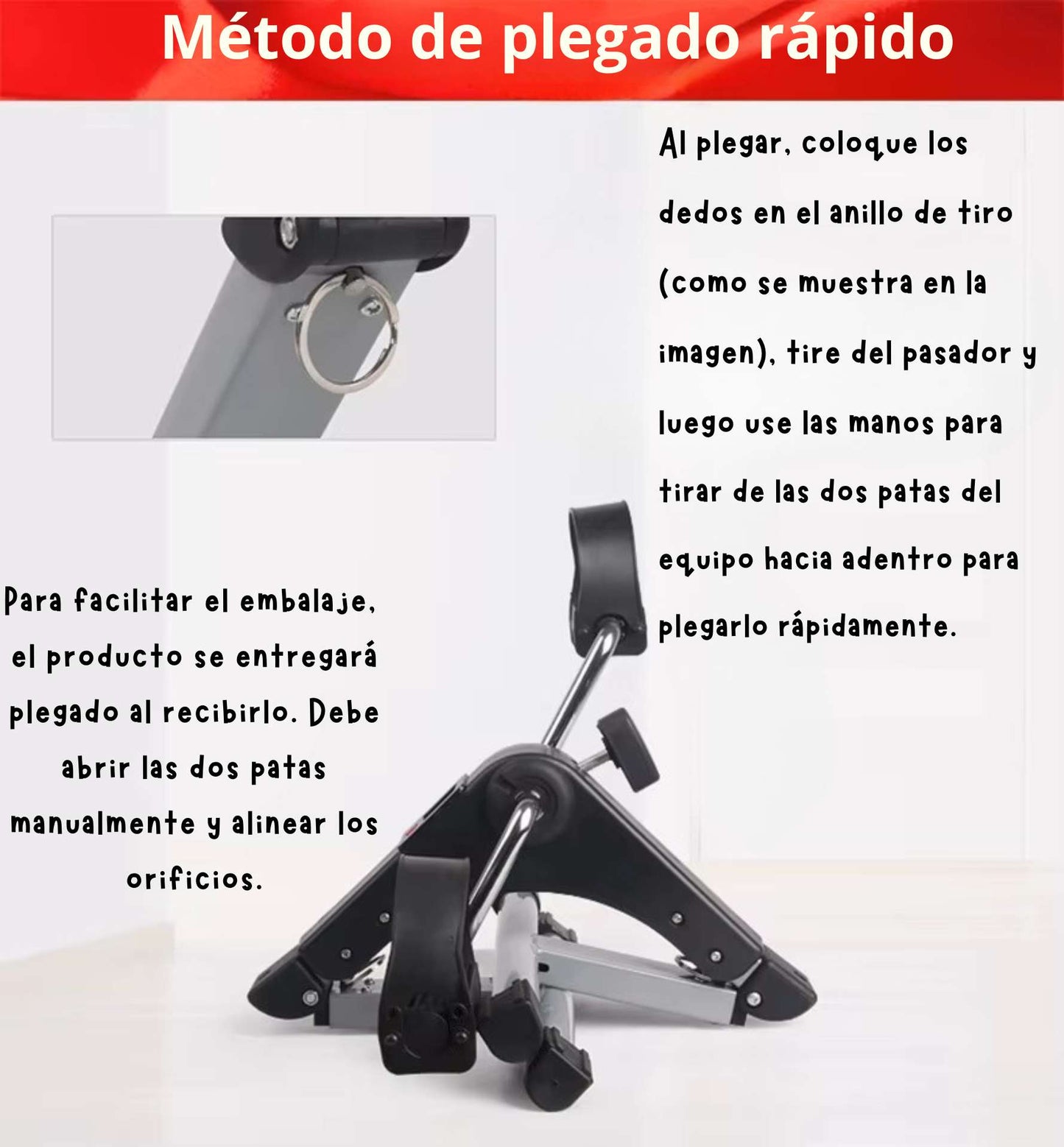 Mini Bicicleta Estatica Portatil - SuperBike® - tu aliada para mantenerte activo con comodidad y seguridad