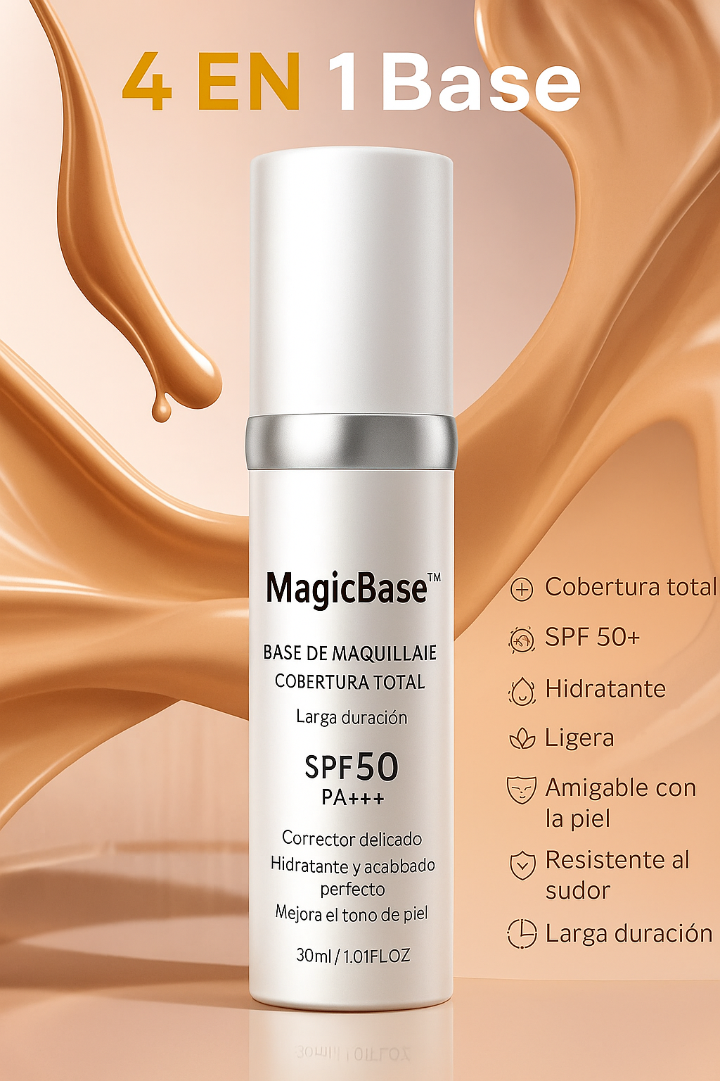 ✨ Base de Maquillaje 4 en 1 MagicBase™ – Piel perfecta sin esfuerzo ✨