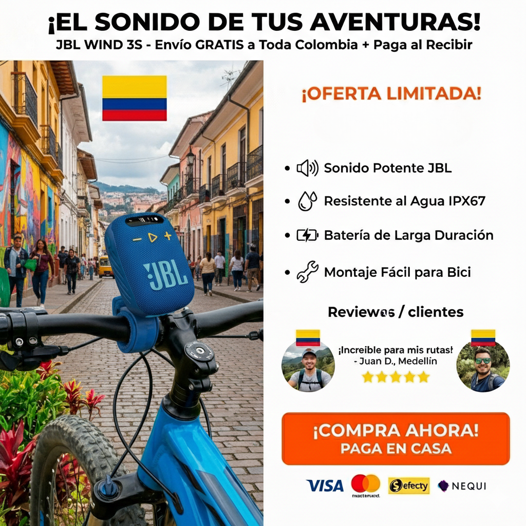 PARLANTE PARA BICICLETA - MOTO JBL WIND 3