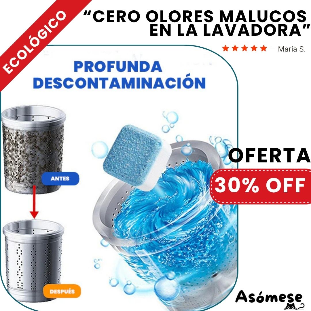 TABLETAS DE LIMPIEZA PROFUNDA PARA LAVADORAS - CLEAR®