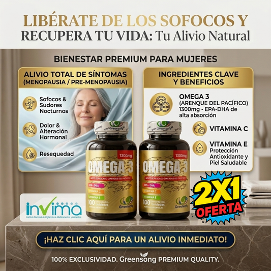 OMEGA 3 GREENSOFT® AMERICANO - CON REGISTRO INVIMA. OFERTA DE INTRODUCCIÓN2X1
