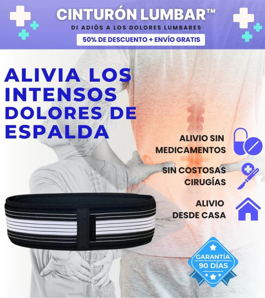 Cinturón Lumbar™ ¡Adiós al Dolor de Ciática y Espalda!