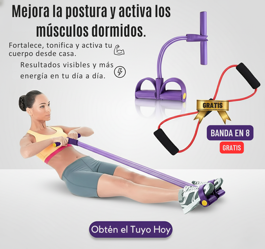Banda Fisioterapéutica ORIGINAL + REGALO Banda 8 | Fortalece, tonifica y activa tu cuerpo desde casa.