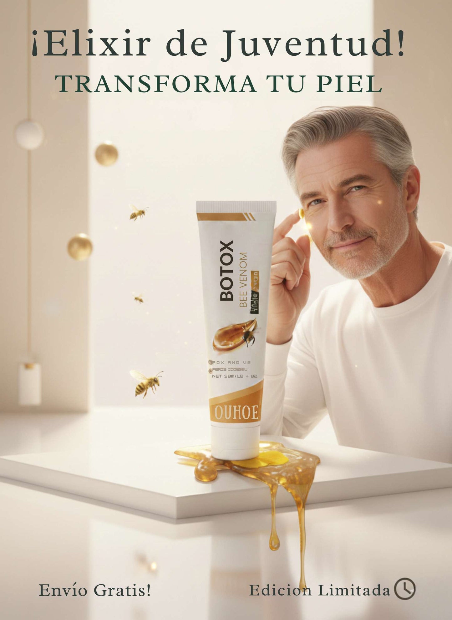 BOTOX -BEE VENOM® Crema - Elimina las líneas de expresión y las arrugas. Oferta 2X1 SOLO POR HOY