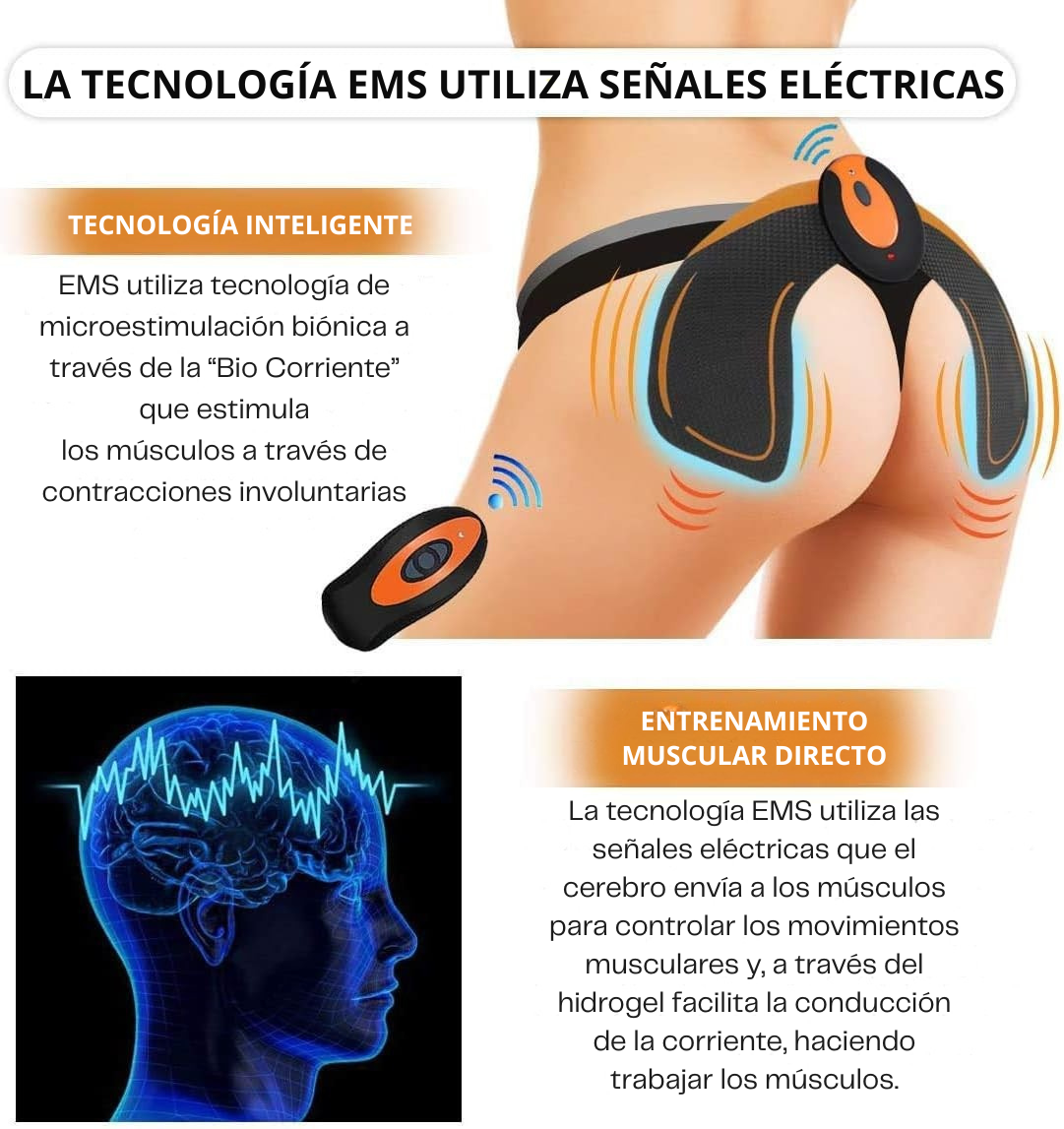 Tonificador EMS Glute Fit™ | Activa, tonifica y eleva tus glúteos sin salir de casa