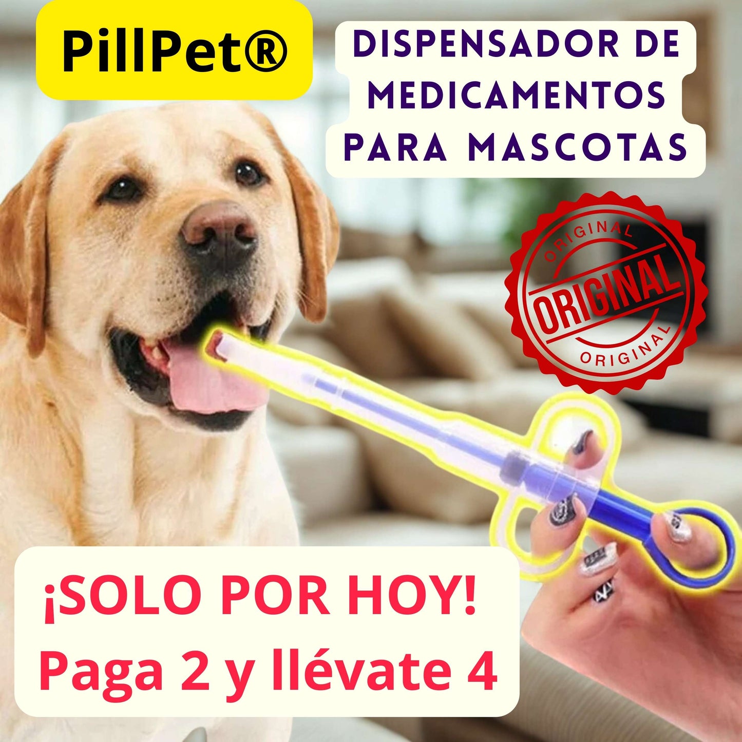 PillPet® Jeringa dosificadora de medicamentos