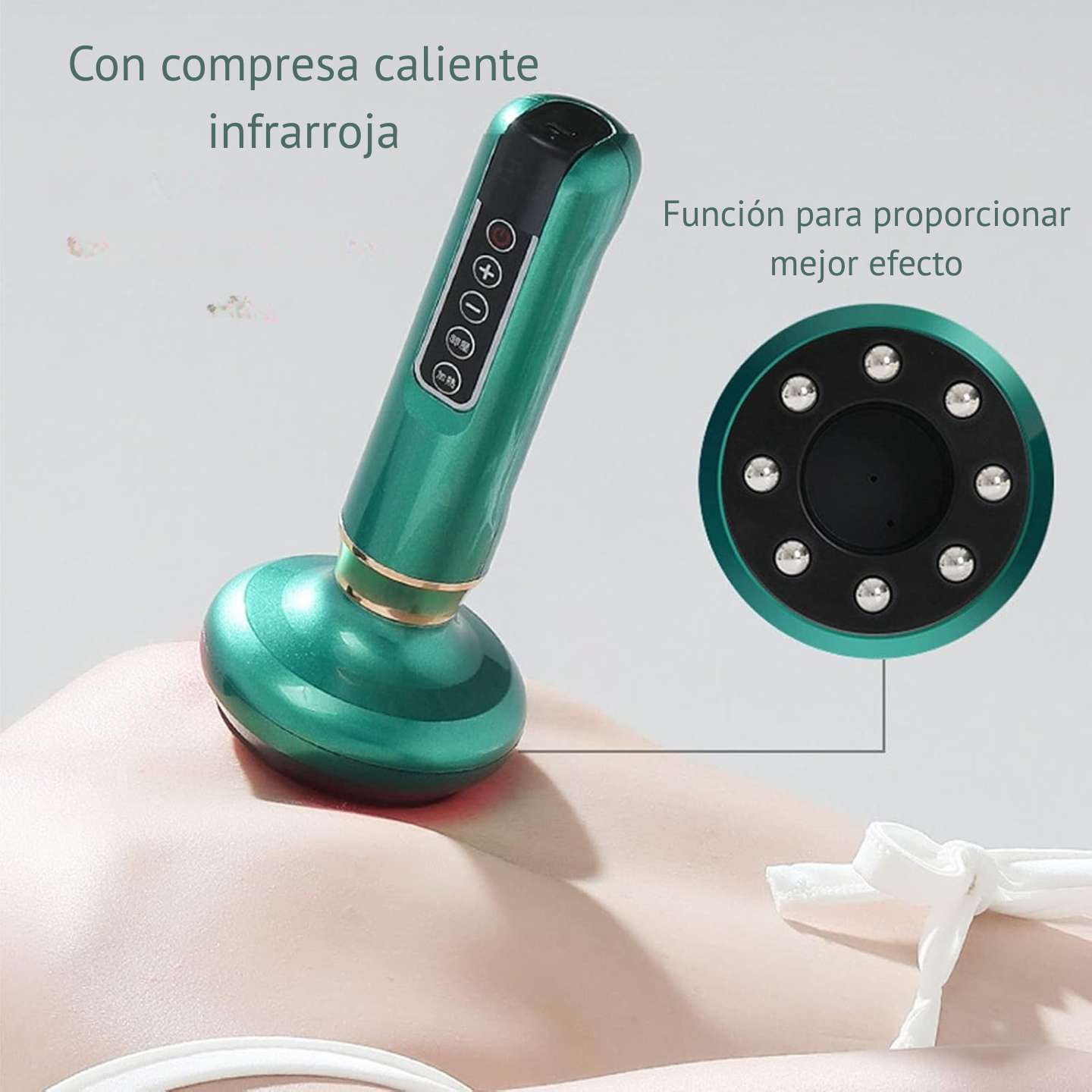 MASAJEADOR ELECTRICO DE VENTOSAS - CUPPING THERAPY®.  AYUDA CONTRA EL DOLOR, MEJORA CIRCULACIÓN, RELAJA, DISMINUYE EL ESTRÉS Y LA ANSIEDAD.
