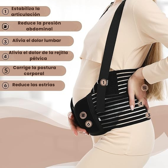 Faja Suppro™ | ¡Adiós Dolor de Espalda en el Embarazo, soporte total para mamá y bebé!