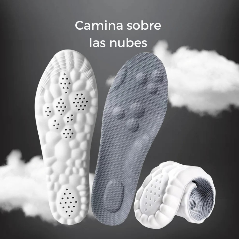 Par de Plantillas 4D|Adiós al dolor de pies, fascitis o cansancio.