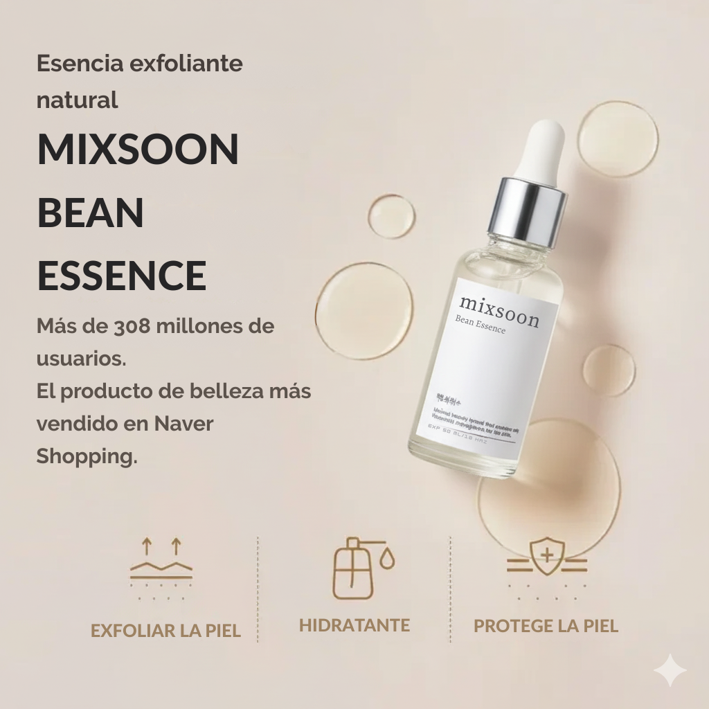 Mixsoon™ | Exfoliante Coreano para una Piel lisa, radiante y sin maquillaje