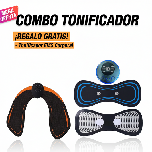 COMBO TONIFICADOR | Tonificador EMS Glute Fit™ + REGALO | Activa, tonifica y eleva tus glúteos sin salir de casa