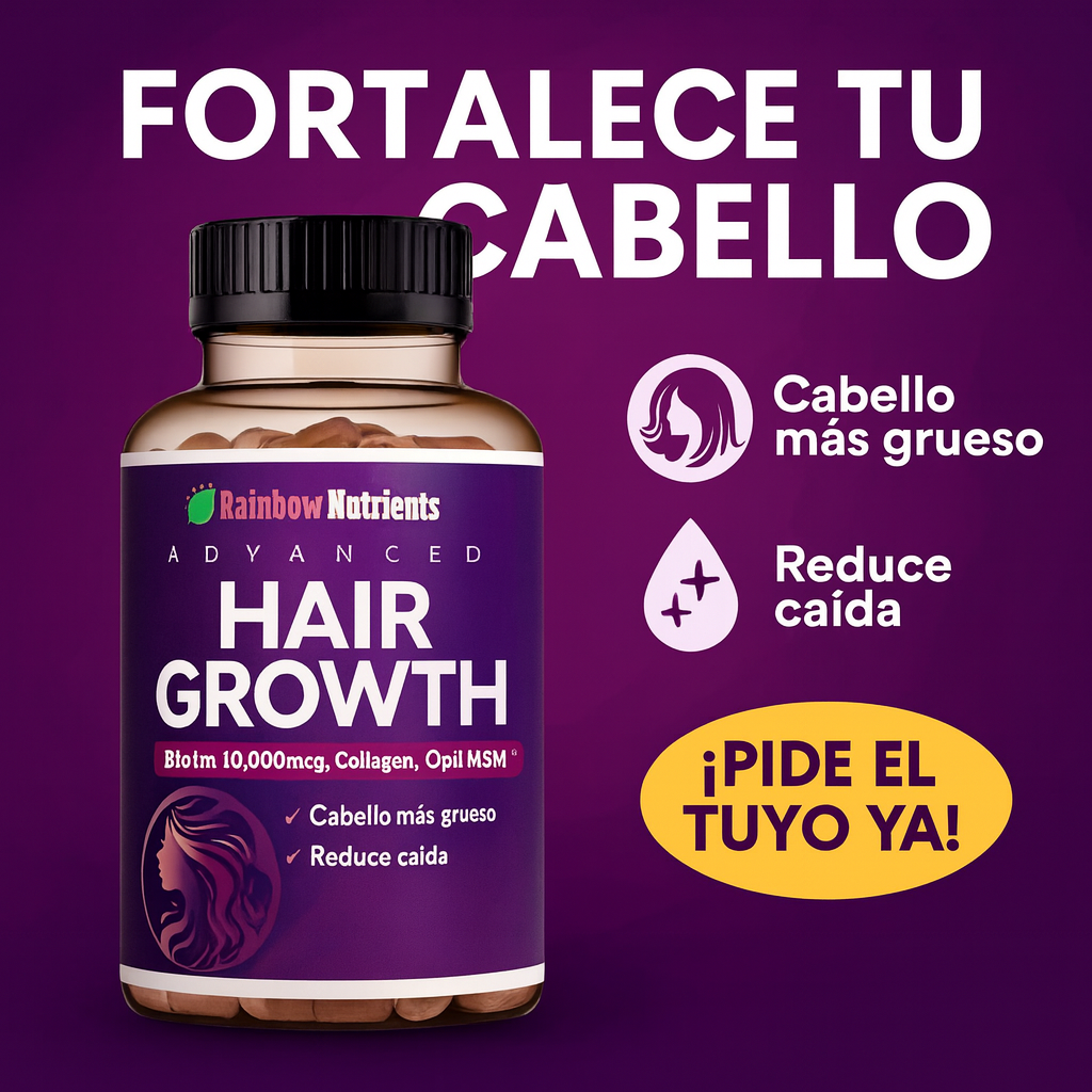 VITAMINAS PARA EL CABELLO Y UÑAS HAIR GROWTH® - Cuida tu cabello desde adentro