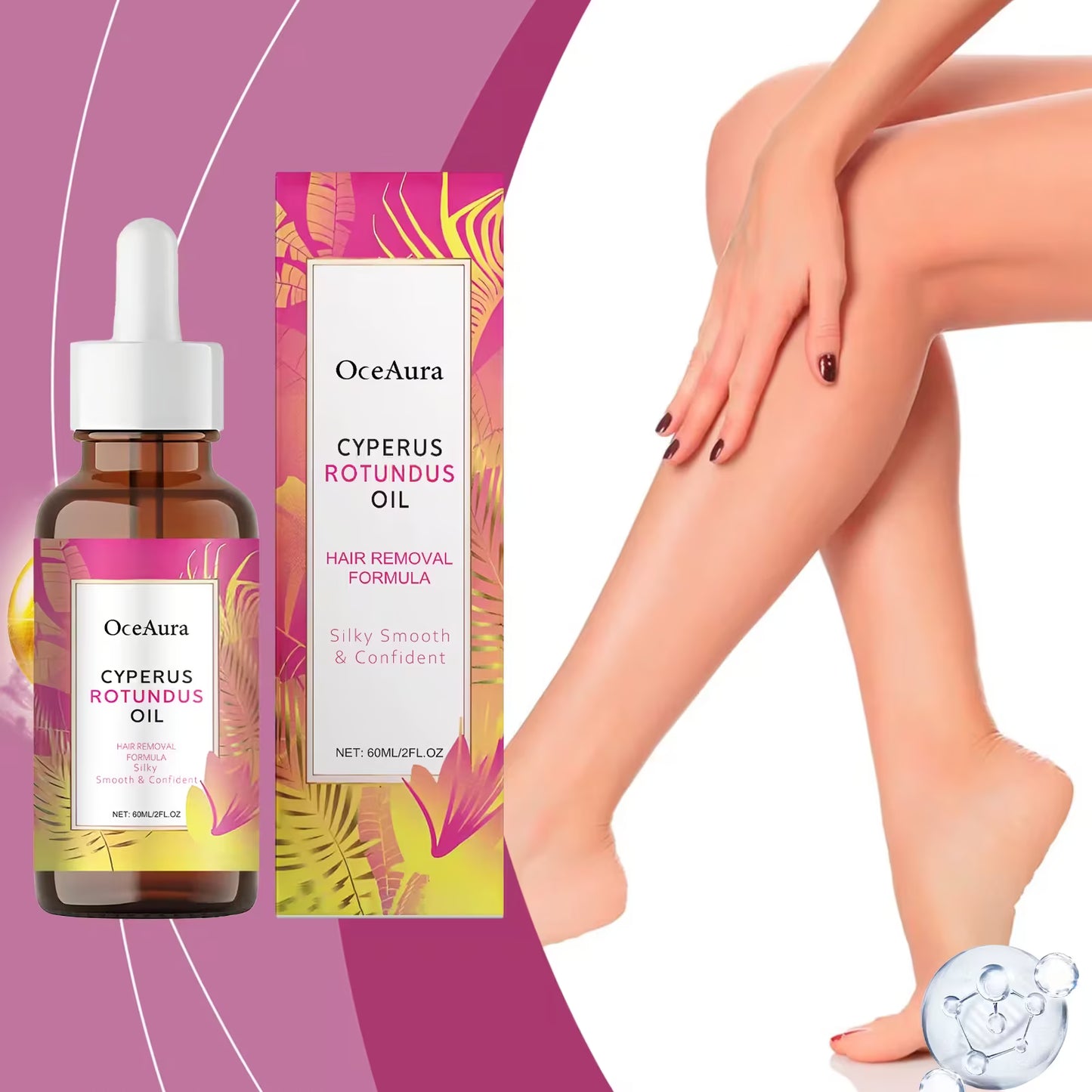 Cyperus Rotundus Oil® 30ml - Para disminuir progresivamente el crecimiento del vello corporal