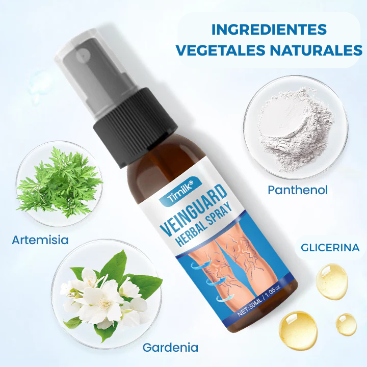 Timilk® Venas Varices Spray Herbal -🎁 REGALO 🎁 SPLASH RELAJANTE CON PROTECCIÓN UV