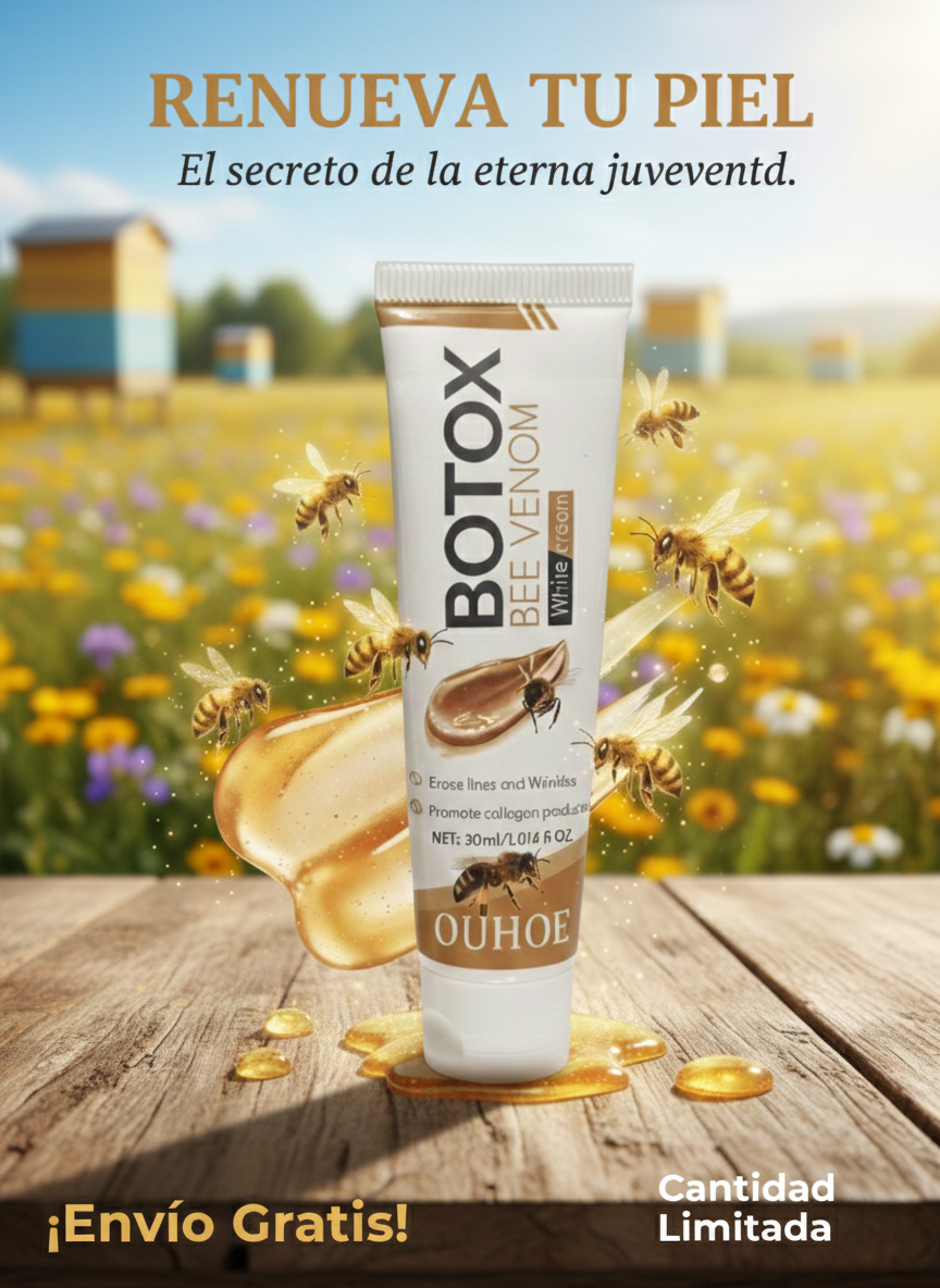 BOTOX -BEE VENOM® Crema - Elimina las líneas de expresión y las arrugas. Oferta 2X1 SOLO POR HOY