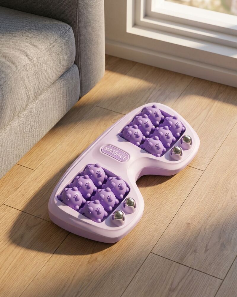 FeetCalm en el piso de una sala