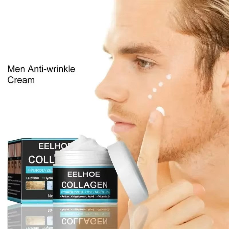 EELHOE® - Crema Antiarrugas Para Hombre 60g - Ayuda a eliminar las arrugas y recuperar la piel joven.